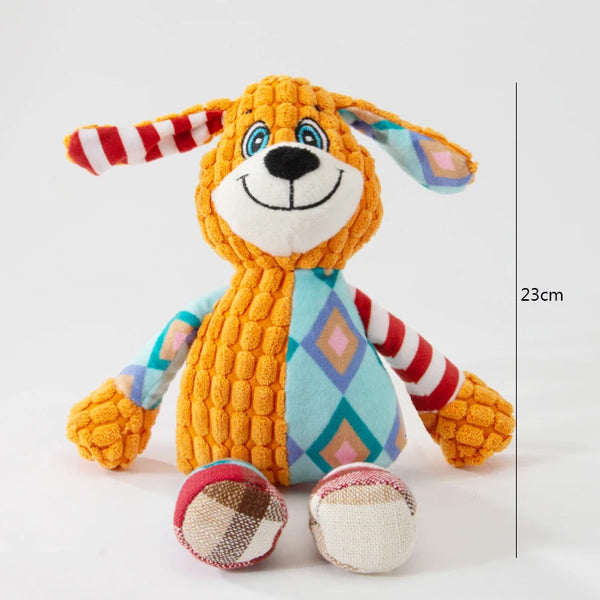 Cute Animal Plush Puzzle Chew Toy for Cats & Dogs
