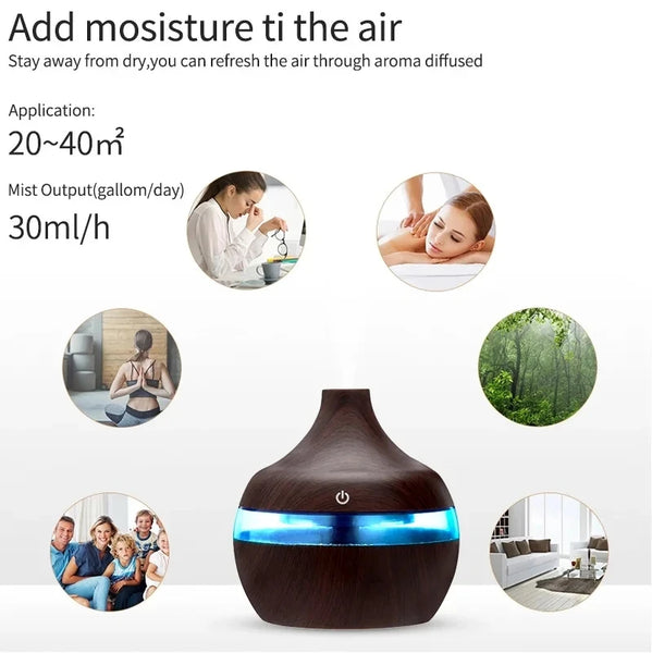 Ultrasonic Aroma Diffuser & Air Humidifier