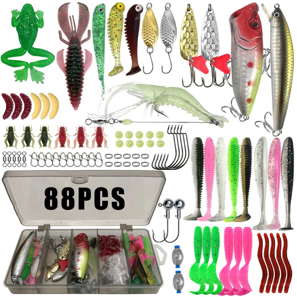 Catch More Fish with the Ultimate Multi-Piece Fishing Lure Kit!