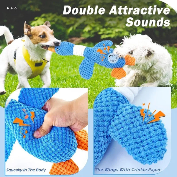 Tough Squeaky Plush Pet Toy
